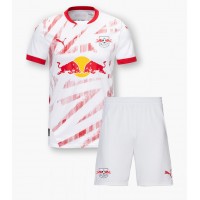 Camisa de Futebol RB Leipzig Xavi Simons #10 Equipamento Principal Infantil 2024-25 Manga Curta (+ Calças curtas)